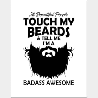 Touch My Beard Badass Awesome Posters and Art